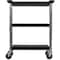 Carlisle Foodservice Fold N Go Cart 15 in x 21 in - Black, Polyethylene, 350 lb Load Capacity, 3 Shelves, 29-1/2 in L SBC152103 - alternate 3
