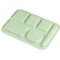 Carlisle Foodservice Left-Hand, 6-Compartment Tray, Green, PK24 61409 - alternate 2