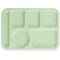 Carlisle Foodservice Left-Hand, 6-Compartment Tray, Green, PK24 61409 - alternate 1