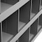 Durham Mfg Pigeonhole Bin Unit, 33.75 in W x 8.5 in D x 22.25 in H, 40 Compartments, Gray, Steel 349-95 - alternate 3
