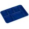 Carlisle Foodservice Right-Hand 6-Comp Tray, 14"x10", Blu, PK24 P614R14 - alternate 3