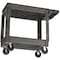 Carlisle Foodservice Polypropylene, Small Bin Top Utility Cart, Gray, 33-1/2 in H x 17-1/4 in W, 2 Shelves, Gray UC401823 - alternate 7