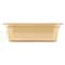 Carlisle Foodservice Half Size Food Pan HH, 4" D, Amber, PK6 10421B13 - alternate 3