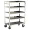 Lakeside Stainless 5 Shelf Banquet Cart; (3) Edges Up, 500 lb Capacity, 18"x31" 357 - alternate 1