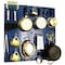 Wall Control Commercial Kitchen Pegboard Rack, Blue/White 35-IKTH-200-BUW - alternate 1