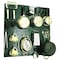 Wall Control Commercial Kitchen Pegboard Rack, Green/White 35-IKTH-200-GNW - alternate 1