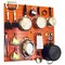 Wall Control Commercial Kitchen Pegboard Rack, Orange/Black 35-IKTH-200-ORB - alternate 1
