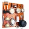 Wall Control Commercial Kitchen Pegboard Rack, Orange/Red 35-IKTH-200-ORR - alternate 1
