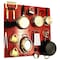Wall Control Commercial Kitchen Pegboard Rack, Red/Red 35-IKTH-200-RR - alternate 1