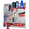 Wall Control Industrial Pegboard Utility Kit, Galvanized and Red 35-IWGL-200-GVR - alternate 1
