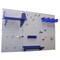 Wall Control Standard Industrial Pegboard Kit, Grey/Blue 35-IWRK-400-GBU - alternate 4