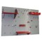 Wall Control Standard Industrial Pegboard Kit, Grey/Red 35-IWRK-400-GR - alternate 9