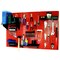 Wall Control Standard Industrial Pegboard Kit, Red/Black 35-IWRK-400-RB - alternate 1