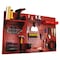 Wall Control Standard Industrial Pegboard Kit, Red/Red 35-IWRK-400-RR - alternate 1