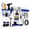Wall Control Standard Industrial Pegboard Kit, White/Blue 35-IWRK-400-WBU - alternate 1