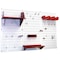 Wall Control Standard Industrial Pegboard Kit, White/Red 35-IWRK-400-WR - alternate 9