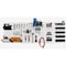 Wall Control Expanded Industrial Pegboard Kit, White/Black 35-IWRK-800-WB - alternate 1