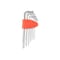 Groz 7 Piece SAE Hex Key Set, 36104 36104 - alternate 1