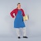 Kleenguard Shop Apron, Fabric, Blue, 40 in, One Size 36260 - alternate 5