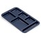 Carlisle Foodservice Rt Hand 6-Comp Melamine Tray, Dk Blu, PK12 4398250 - alternate 3