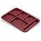 Carlisle Foodservice Right Hand 6 Comp Tray, Cranberry, PK12 4398885 - alternate 4