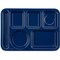 Carlisle Foodservice Lt Hand Hvy Wt, 6-Comp Tray, Dk Blue, PK12 4398050 - alternate 3