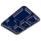 Carlisle Foodservice Lt Hand Hvy Wt, 6-Comp Tray, Dk Blue, PK12 4398050 - alternate 1