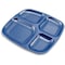 Carlisle Foodservice Tray, 4-Comp, Dark Blue, PK48 4398450 - alternate 3