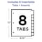 Avery Avery Big Tab Insertable Dividers 11112, Buff Paper, 8 Clear Tabs, 1 Set 7278211112 - alternate 6