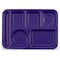 Carlisle Foodservice Lt Hand Hvy Wt, 6-Comp Tray, Prpl, PK12 4398087 - alternate 2
