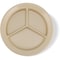 Carlisle Foodservice Melamine 3-Compt Deep Plate, 9", Tan, PK24 4351625 - alternate 4