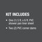 Oatey Gray PVC PVC Liner Kit, Gray, 5 ftx 6 ft., 40 mil 72" L x 41620 - alternate 9