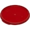 Carlisle Foodservice Round Container Lid, 6-8 qt., Red, PK12 1077205 - alternate 1