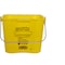 Kleen-Pail 1 1/2 gal Curved Rectangular Bucket, Yellow, Polypropylene KPP196KCYL - alternate 1