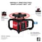 Milwaukee Tool M18 Red Exterior Rotary Laser Level Kit with Receiver, Tripod and Grade Rod 3701-21T - alternate 8