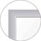 Ghent Dry Erase Board, Steel, 36 1/2 in, 48 1/2 in, Aluminum Frame, White/Gray, Gloss GRPM322G-34 - alternate 5