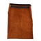Tillman 24X24  Dk Brwn Lth Waist Aprn, Leather and Cowhide  Side Split, 24" Length, Dark Brown, 24" x 24" 3824 - alternate 1