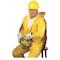 Mcr Safety 3-Piece Rainsuit with Detachable Hood, PVC, 0.35 mil Thick, Detachable, Yellow, 4XL 2003X4 - alternate 3