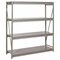 Lyon Bulk Storage Rack, 24 in D, 96 in W, 4 Shelves, Dove Gray DD67331SD - alternate 4