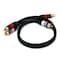 Monoprice Rca Plug/2Rca Plug M/M 1.5ft.cable Black 5346 - alternate 3
