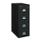 Fireking 12-3/16" W 4 Drawer Fire-Resistant Vertical File Cabinet, Black, Letter 4-1831-CBL - alternate 2