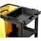 Rubbermaid Commercial Janitor Cleaning Cart with Zip Bag, 24 gal Capacity, 46 in L, 21 3/4 in W, 38 3/8 in H, Black/Yellow FG617388BLA - alternate 3