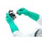 Ansell AlphaTec(R) Solvex Chemical Resistant Gloves, Nitrile, 13 in L, 11 mil, Green, 10, 1 PR 37-145 - alternate 5