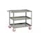 Little Giant Utility Cart, 12 ga. Steel, 2000 lb Load Capacity, 2 Shelves, 36-1/2" H LG24486PY - alternate 3