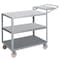 Little Giant Order Picking Cart with Pocket, 1200 lb Load Capacity, 52 in L, 24 in W, 40 in H 3LGL2436WSPBK - alternate 4