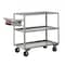 Little Giant Order Picking Stock Cart, 12 ga. Steel, 3600 lb Load Capacity, 5 Shelves, 65" H 5ML24366PHWSP - alternate 3