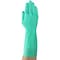 Ansell Alphatec Solvex Chemical Resistant Gloves, 18.11 Thickness, Flock Lining, 13 in L, Green, Size 10, PR 37-175 - alternate 3