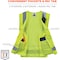 Ergodyne Lime Type R Class 2 Economy Surveyors Ve, Polyester, Polyester Mesh, Zipper Closure, Lime 8249Z - alternate 6