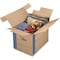 Smoothmove 24 in x 18 in x 18 in Moving Box, Kraft, Blue Printing, Kraft Corrugated Board, Double Wall, 32 ECT 0062901 - alternate 5