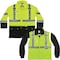 Ergodyne Hi-Vis Thermal Jacket Kit, 300D Oxford Polyester, Hi-Viz Lime, Xl 8388 - alternate 4